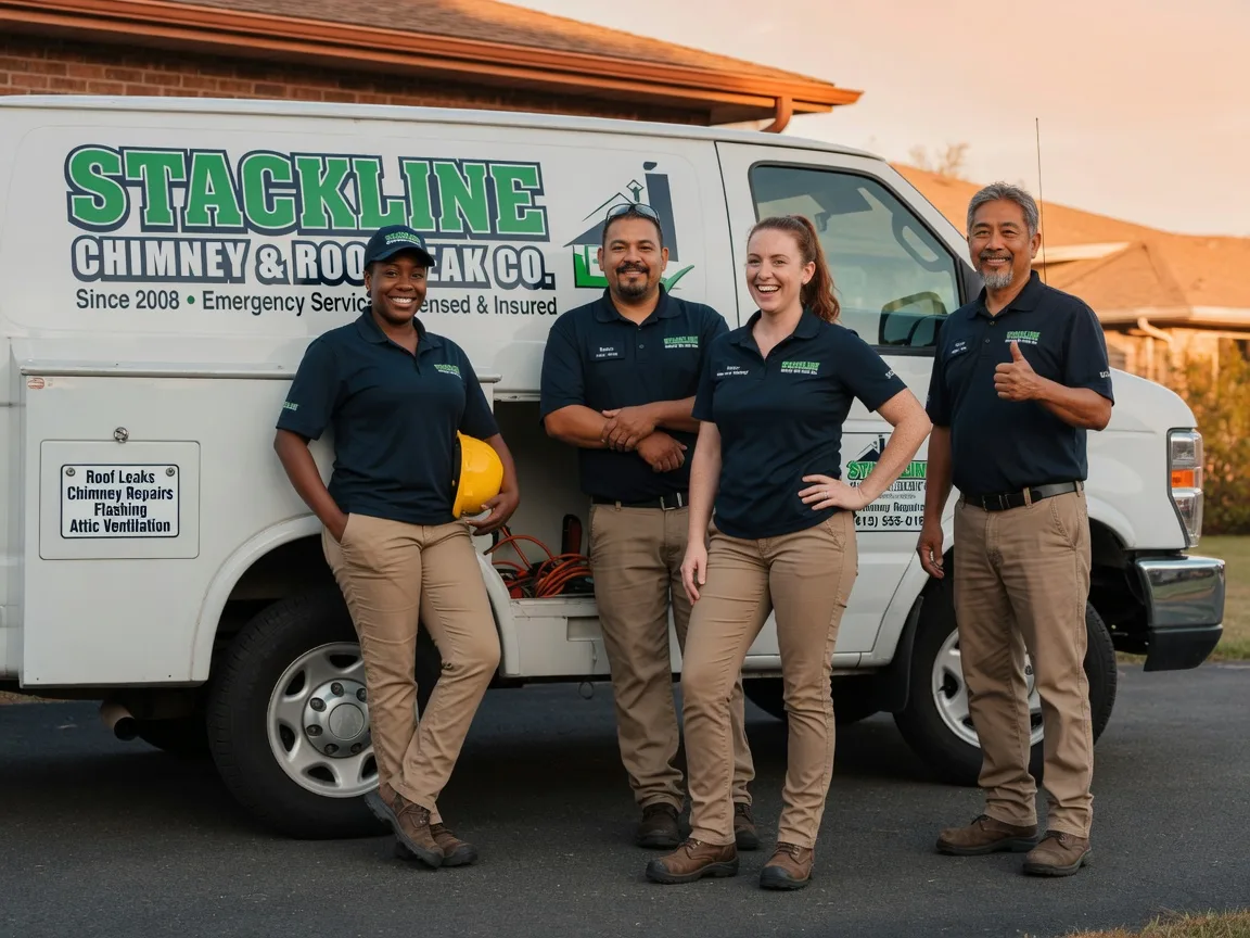 Chimney flashing repair company in Doucette, TX